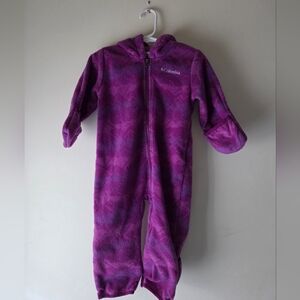 Columbia Kids Fleece Purple Footie